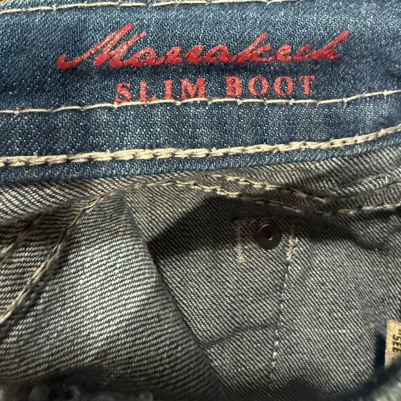 MEK DNM MARRAKECH SLIM BOOT CUT 25 Women's Denim Jeans 2000's Y2K Western - Picture 13 of 13